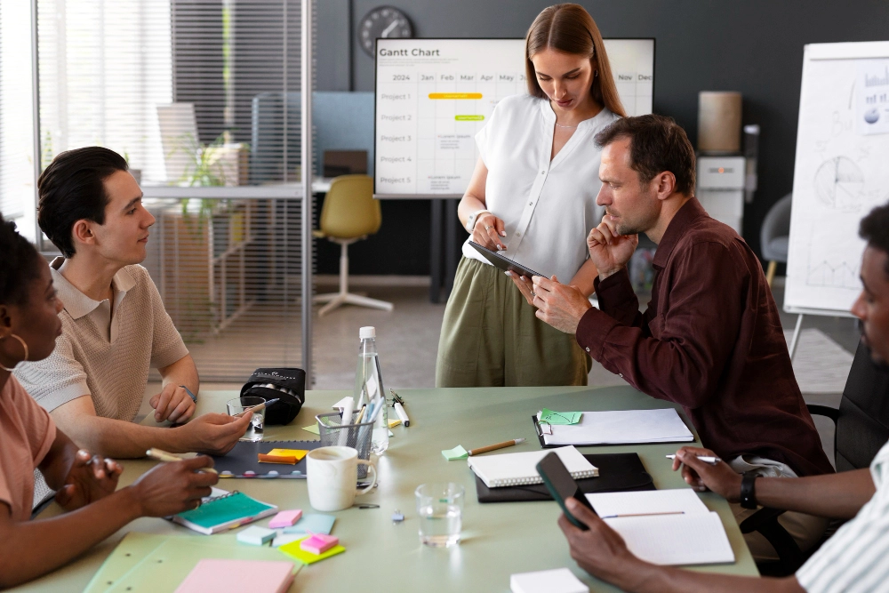 Local SEO for businesses marketing team meeting